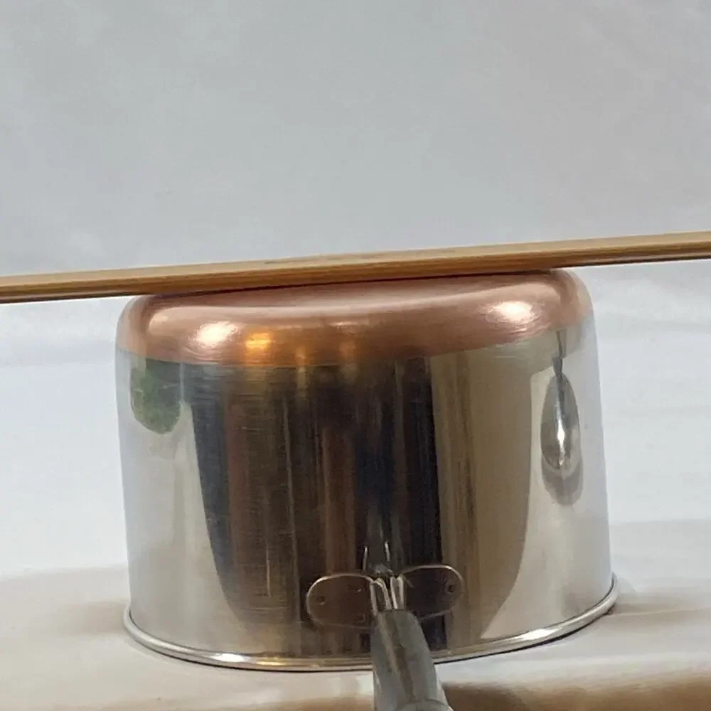 1801 Revere Ware 2 Quart Qt Saucepan With Lid Copper bottom Stainless Steel